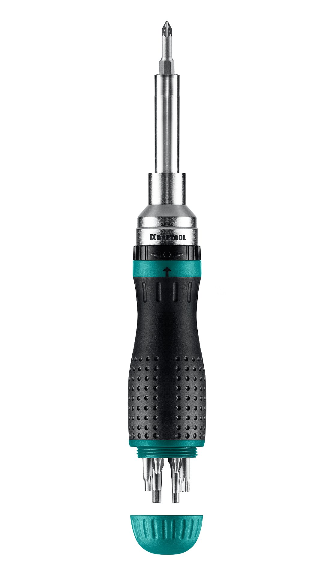 Отвертка реверсивная с битами KraftMax 19, 19-в-1