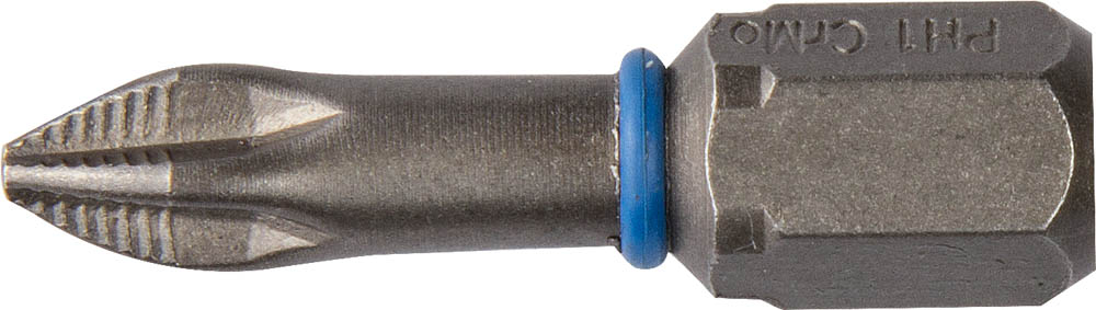 Биты ''ЭКСПЕРТ'' торсионные кованые, обточенные, хромомолибденовая сталь, тип хвостовика C 1/4'', PH1, 25мм, 2шт