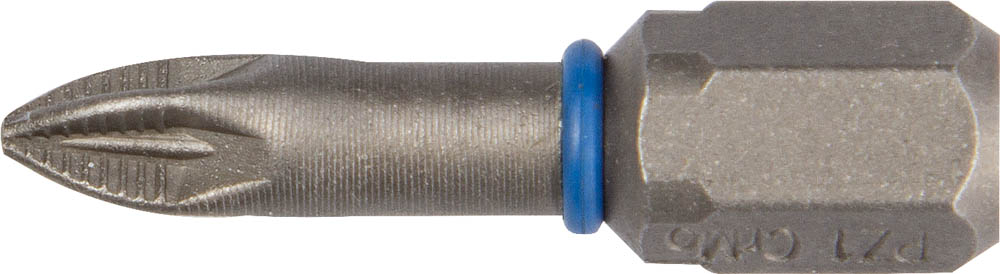 Биты ''ЭКСПЕРТ'' торсионные кованые, обточенные, хромомолибденовая сталь, тип хвостовика C 1/4'', PZ1, 25мм, 2шт