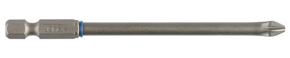 Бита ''ЭКСПЕРТ'' торсионная кованая, обточенная, хромомолибденовая сталь, тип хвостовика E 1/4'', PZ2, 100мм, 1шт