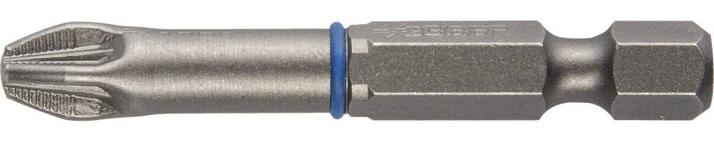 Биты ''ЭКСПЕРТ'' торсионные кованые, обточенные, хромомолибденовая сталь, тип хвостовика E 1/4'', PZ3, 50мм, 2шт