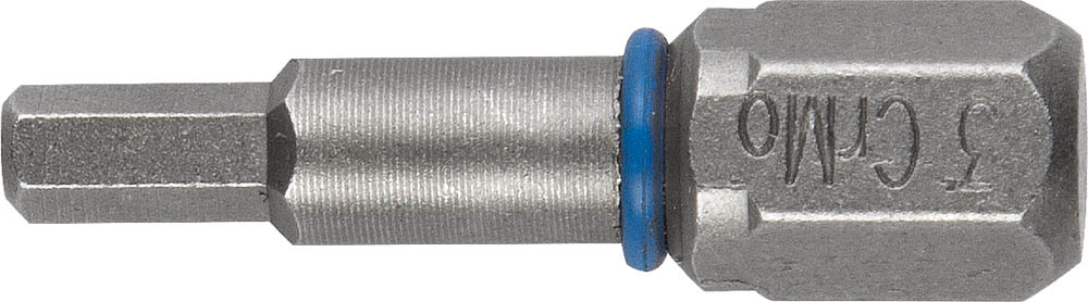 Биты ''ЭКСПЕРТ'' торсионные кованые, обточенные, хромомолибденовая сталь, тип хвостовика C 1/4'', HEX4, 25мм, 2шт