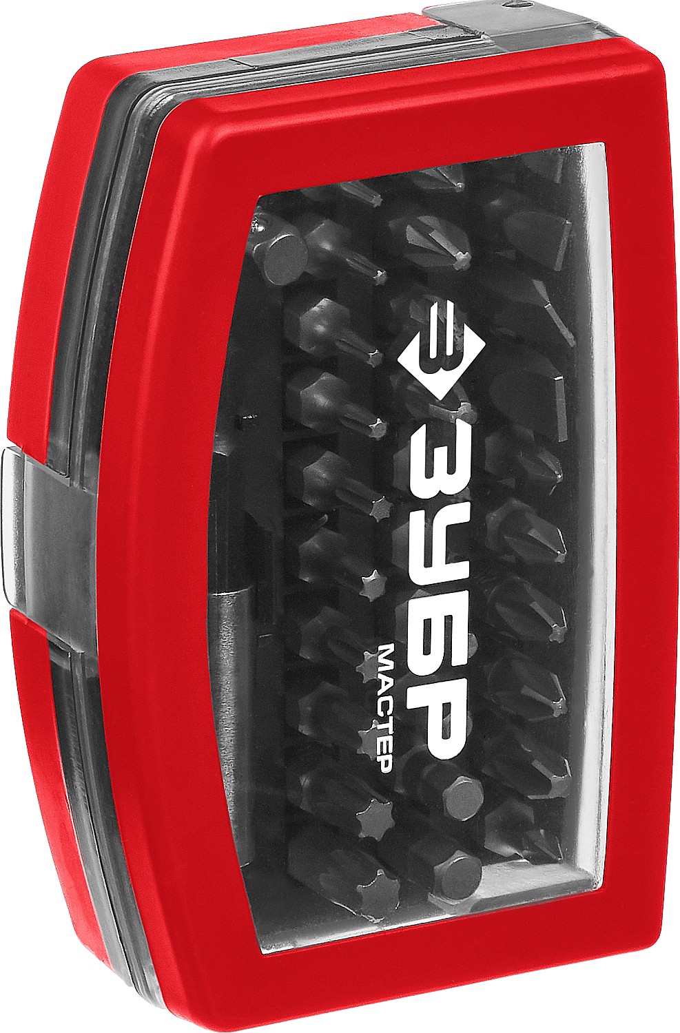 Набор бит ''МХ-32'', CR-V, в компактном боксе с эластичными противоударными, противоскользящими вставками, магнитный адаптер с фиксатором