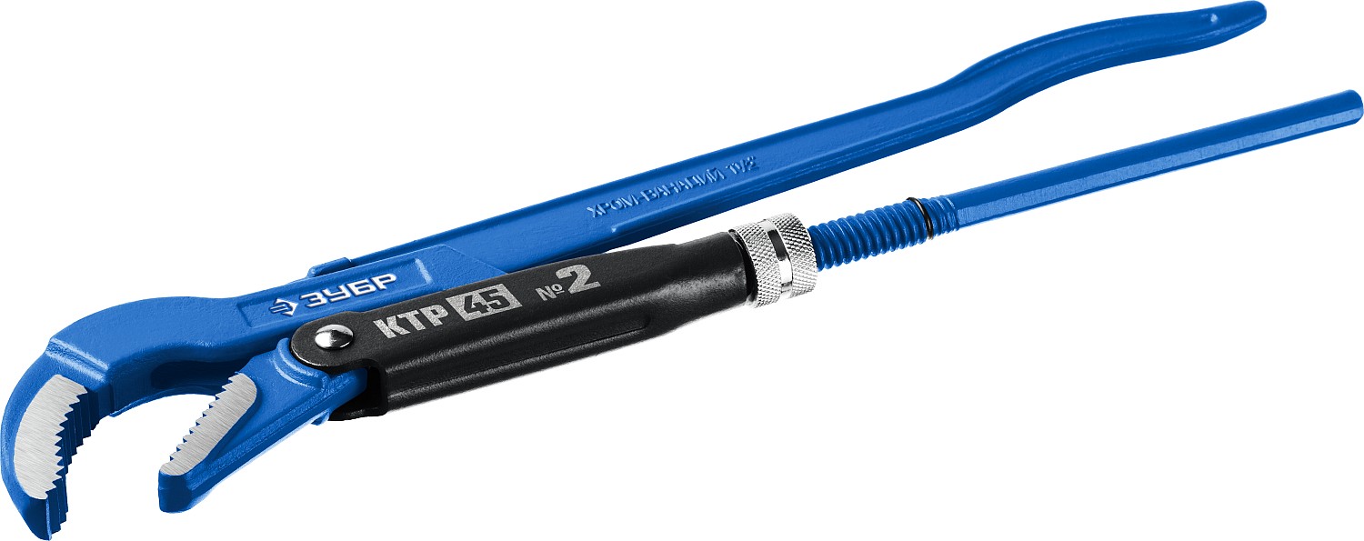 Ключ трубный, изогнутые губки КТР-45, №2