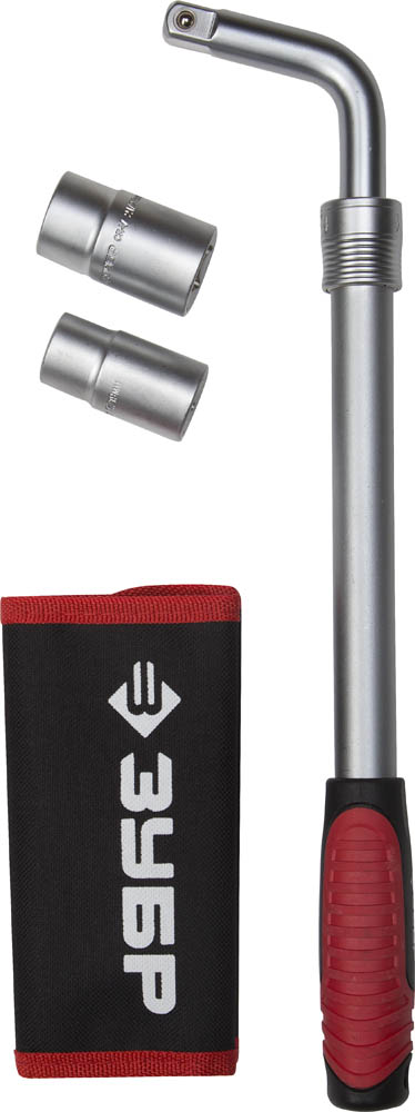 Ключ баллоный ''Мастер'' телескопический, с торцовыми головками, 17/19мм, 21/23мм