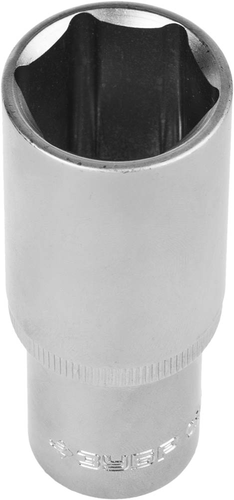 Головка торцовая ''Мастер'' (1/2''), удлиненная, Cr-V, FLANK, хроматированное покрытие, 22мм