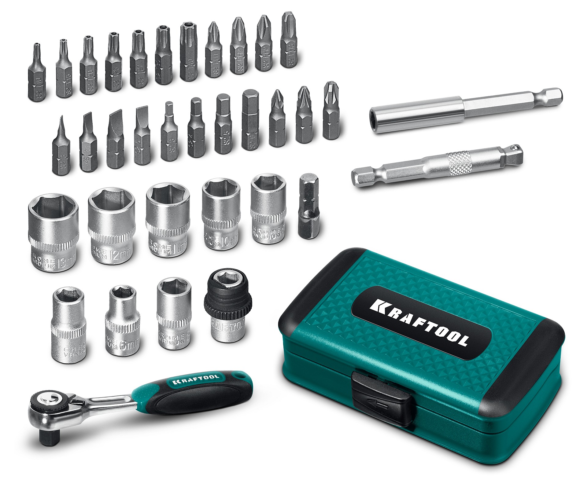 "Набор инструмента универсальный, X-Drive 35, 1/4"" 35 предмета"