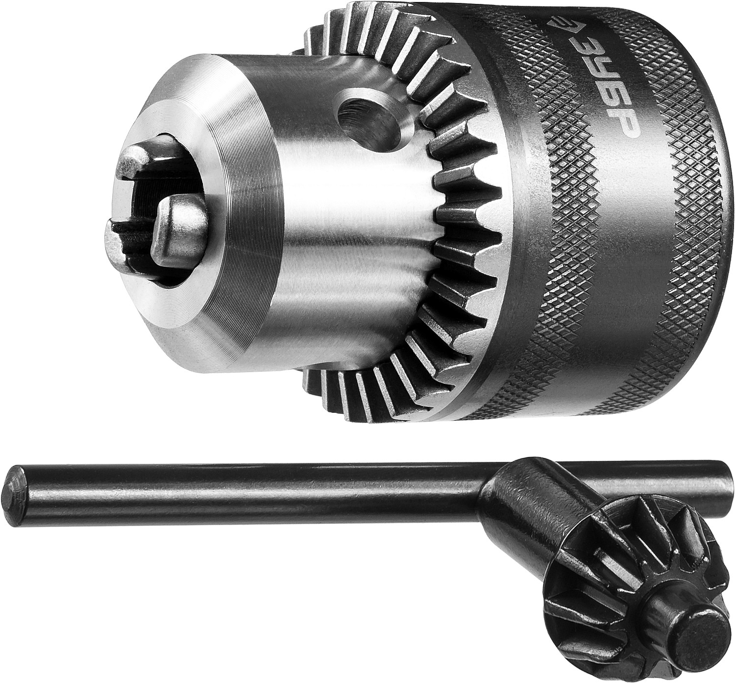 Патрон ударный ключевой для дрели, Профессионал 2908-16-1/2, 16мм, посадочная резьба 1/2'', D=3,0-16мм, с ключом в комплекте