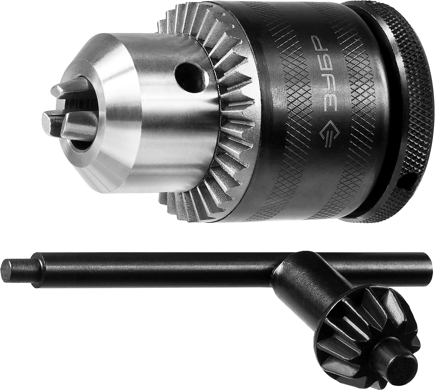 Патрон ударный ключевой, Профессионал 29082-13-1/2, 13мм, посадочная резьба 1/2'', с фиксатором на шпинделе, D=1,5-13мм