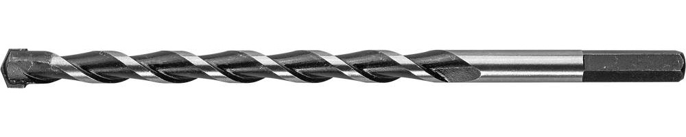 Сверло по бетону с шестигранным хвостовиком ПРОФЕССИОНАЛ СУПЕР-6 12X200 мм