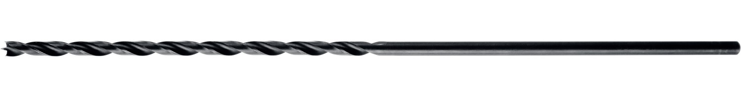 Сверло спиральное по дереву d 6x300/150мм, М-образная заточка