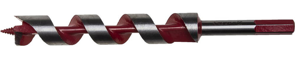 Сверло левиса по дереву, шестигранный хвостовик 25x235/160мм