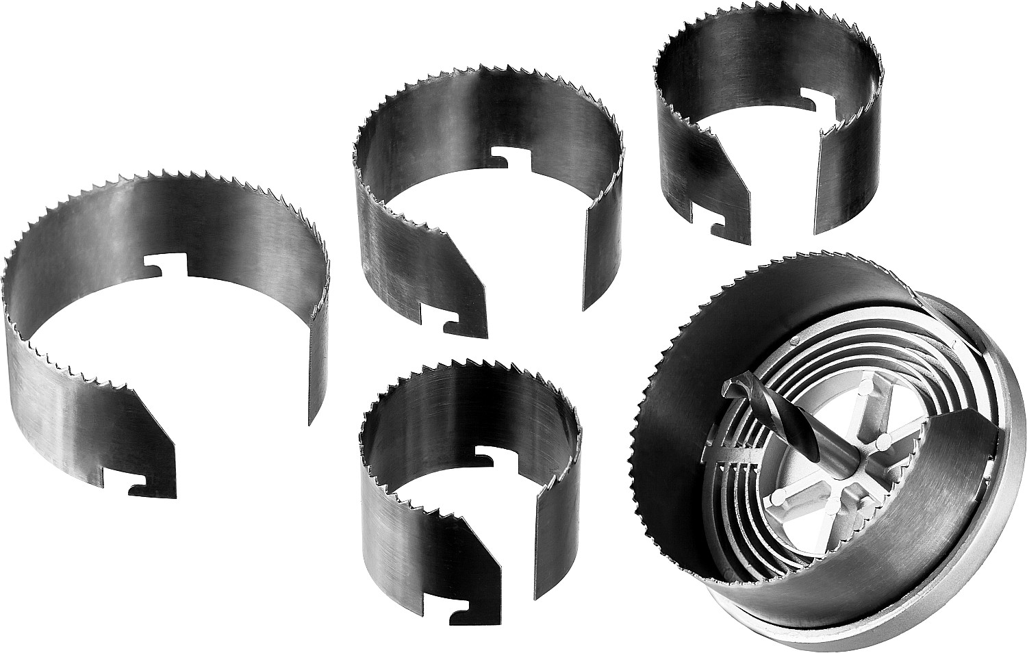 Пила сегментная наборная по дереву 5шт(60-95/32мм), 5 полотен: 60-67-74-83-95x32 мм,