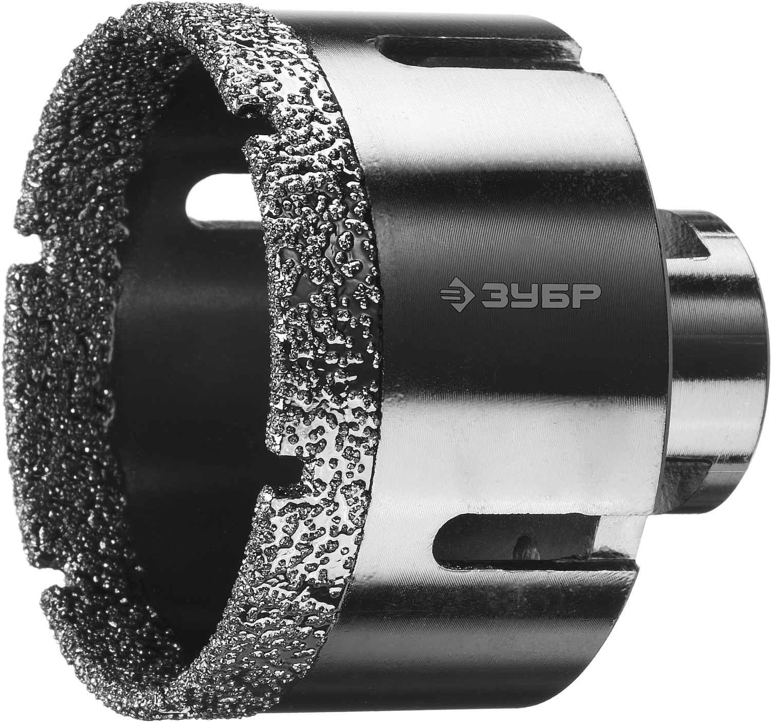 Коронка алмазная высокоскоростная для УШМ (М14) d 68мм по керамограниту и железобетону, Вакуумное Спекание, Профессионал