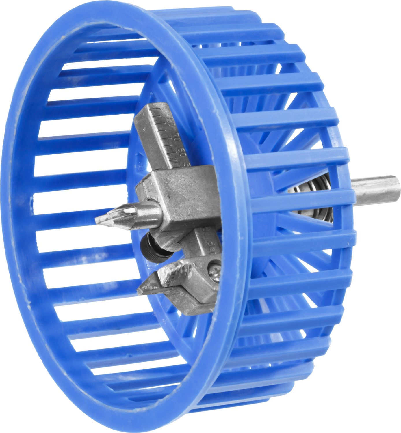 Сверло регулируемое, с изменяемым резцом, по кафелю и керамике, ''Балеринка'', Д 20-90мм, с защитной решеткой