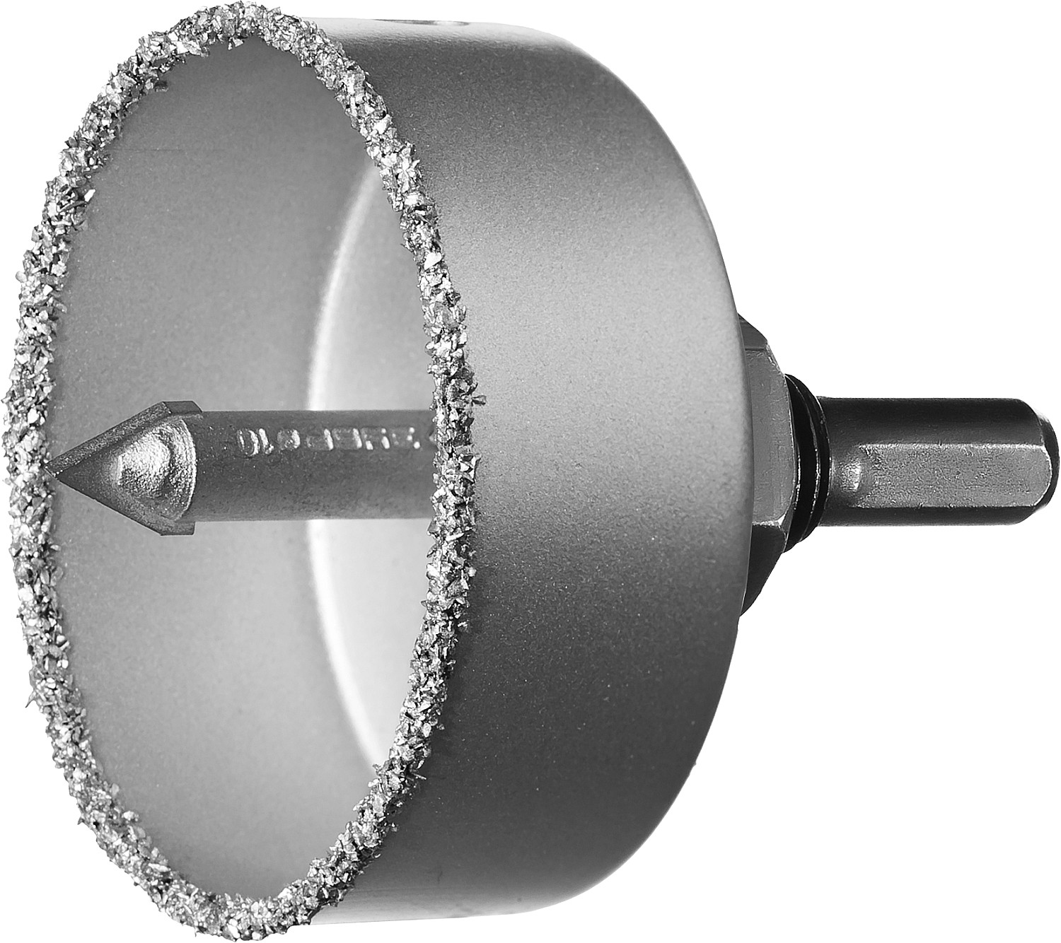 Коронка-чашка ''Профессионал'' c карбид-вольфрамовым нанесением, 67 мм, высота 25 мм, в сборе с державкой и сверлом