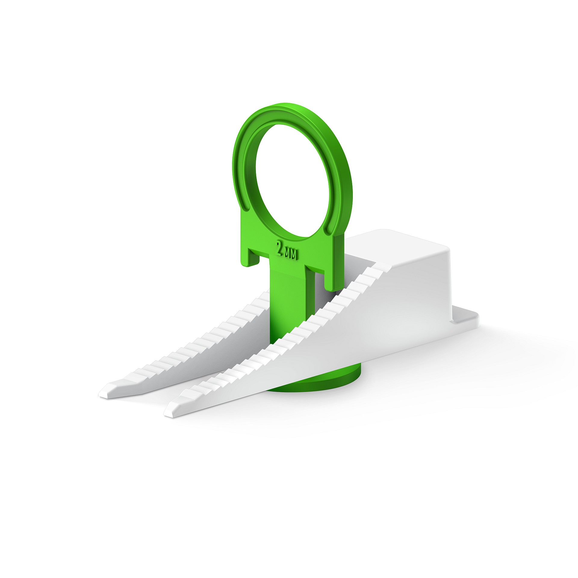 Система выравнивания плитки, КОЛЬЦО, комплект, 2.0 мм, зажим и клин, 50 и 50 шт