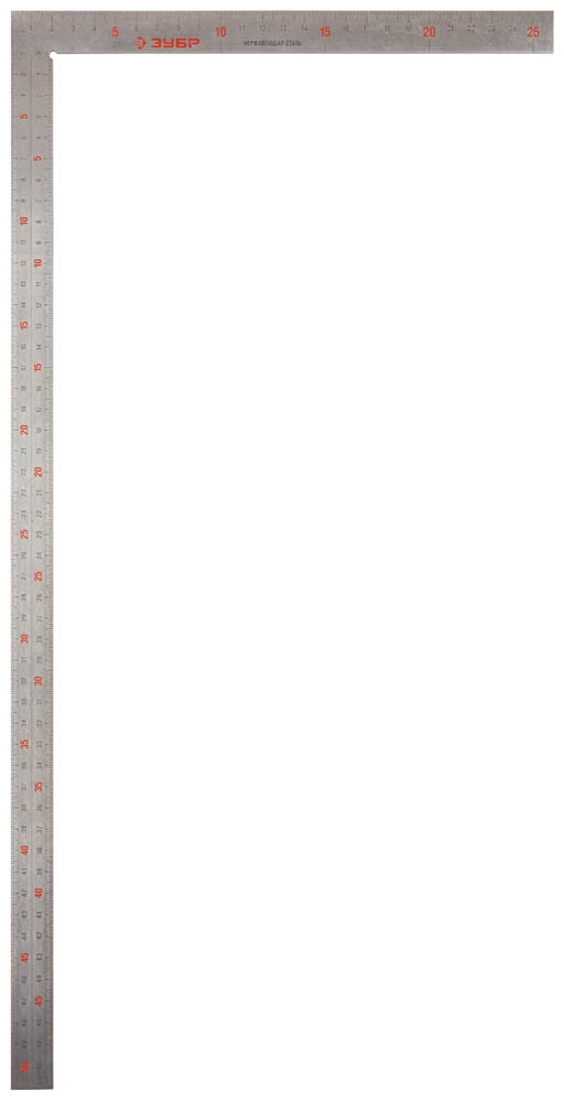 Угольник ЦЕЛЬ 500x250 мм цельнометаллический нержавеющий