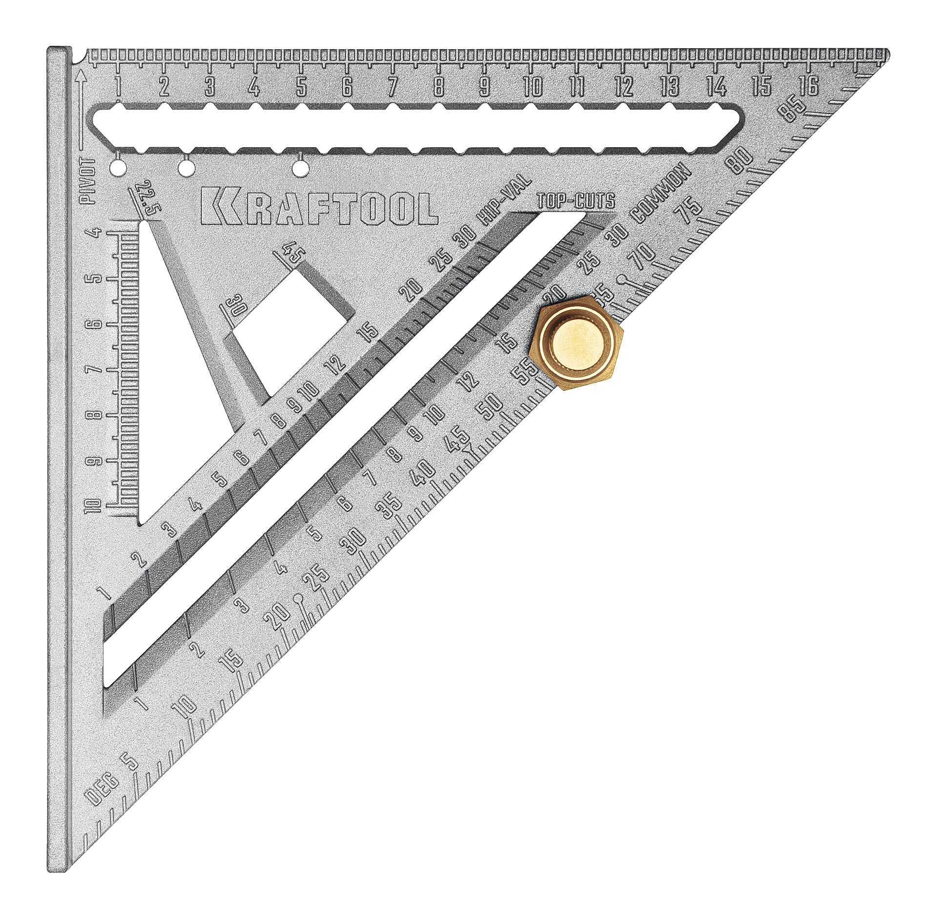 Угольник высокоточный кровельный 170 мм, 5-в-1