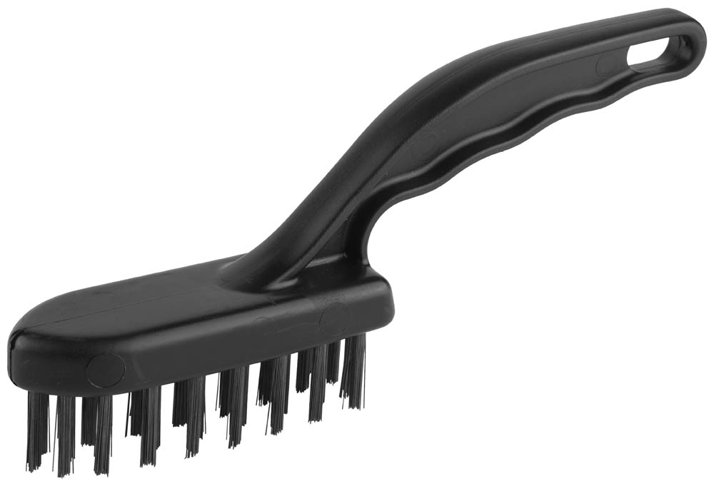 Щетка ''ЭКСПЕРТ'' проволочная стальная малая с пластмассовой ручкой, 4 ряда