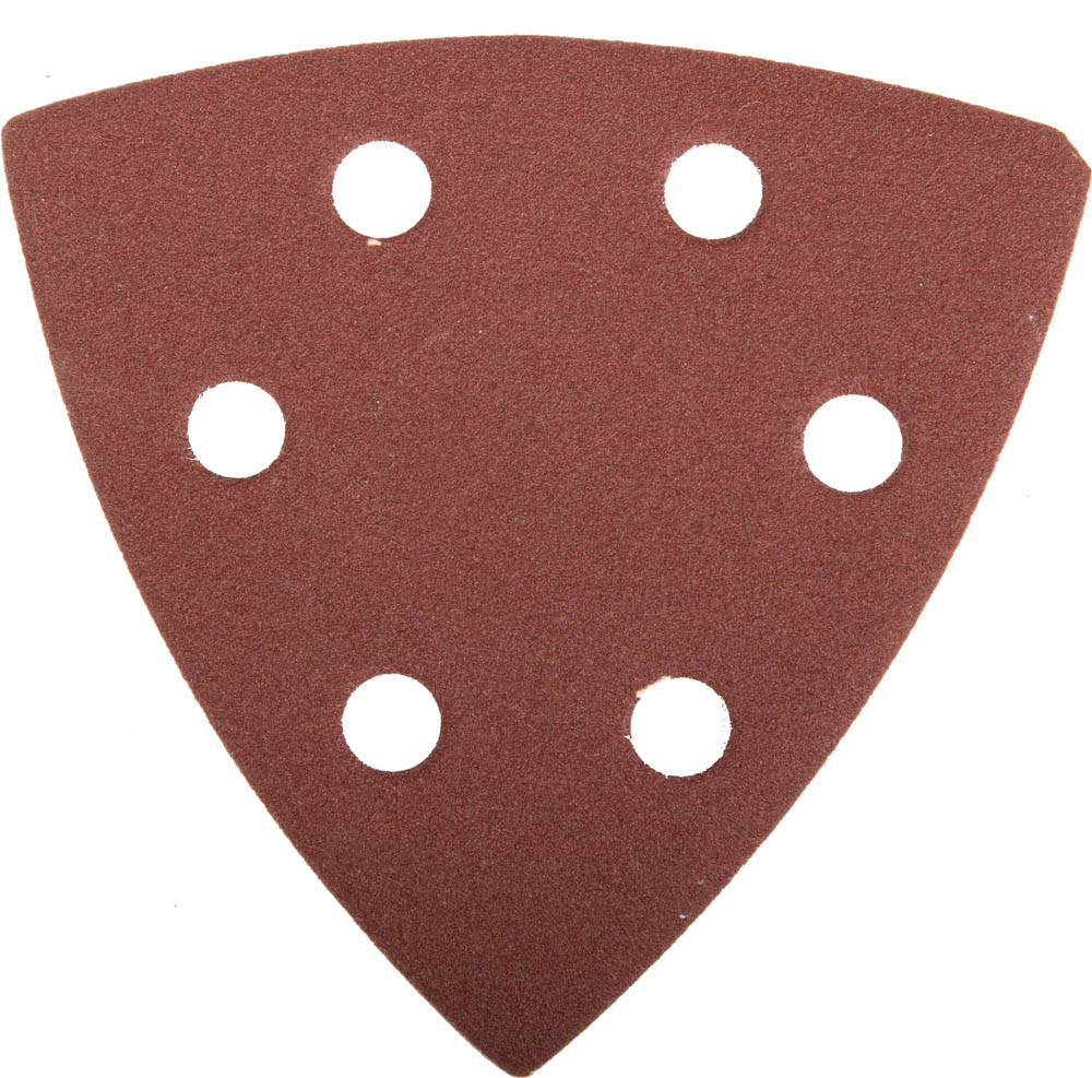 Треугольник шлифовальный ''Мастер'' универсальный на велкро основе, 6 отверстий, Р320, 93х93х93мм, 5шт