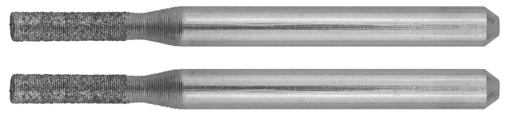 Мини-шарошки алмазные, d 2,3x10,0x3,2мм, длина 38мм, 2шт