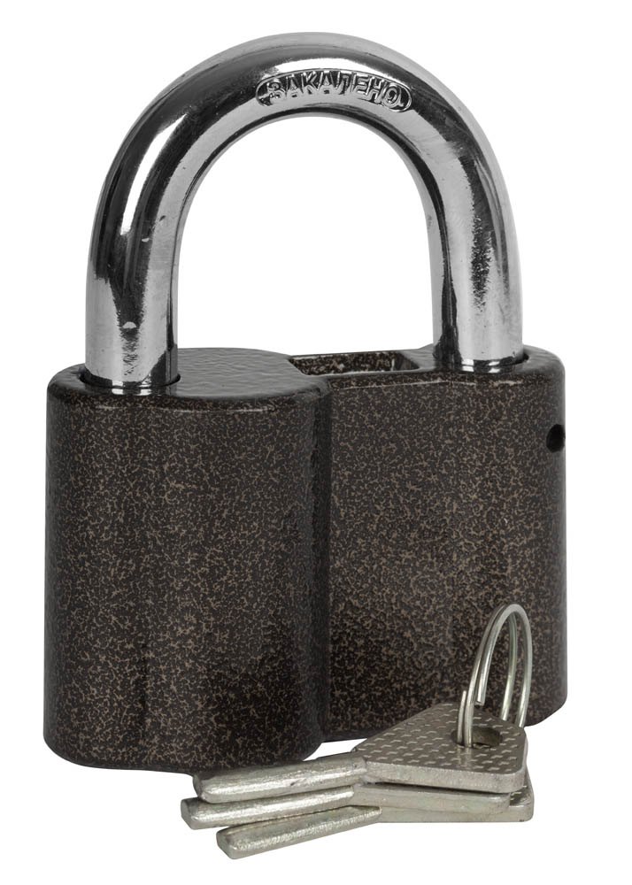 Замок навесной ''Мастер'' общего применения, дисковый механизм секрета, ключ 7 PIN, дужка d-14мм, 80мм