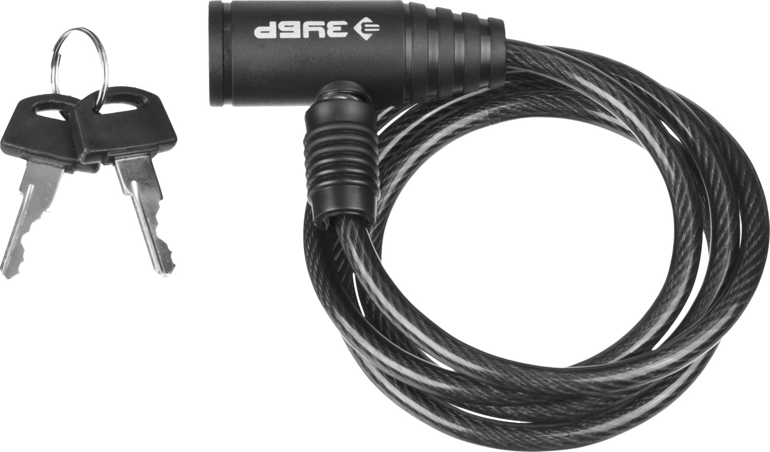 Замок ''СТАНДАРТ'', тросовый, 2 ключа в комплекте, длина троса 650мм, d 6мм