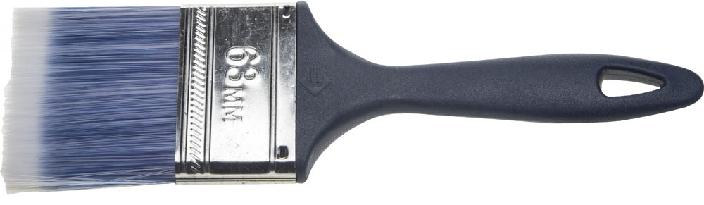Кисть плоская ''АКВА-МАСТЕР'' ''КП-13'', искусственная щетина, пластмассовая ручка, 63мм