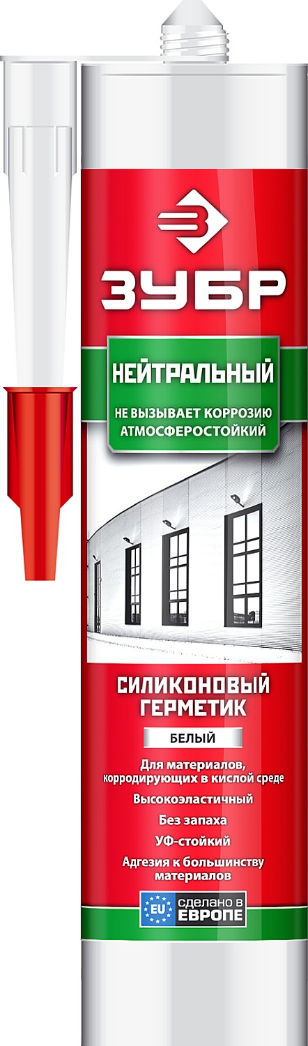 Герметик нейтральный силиконовый 280 мл белый