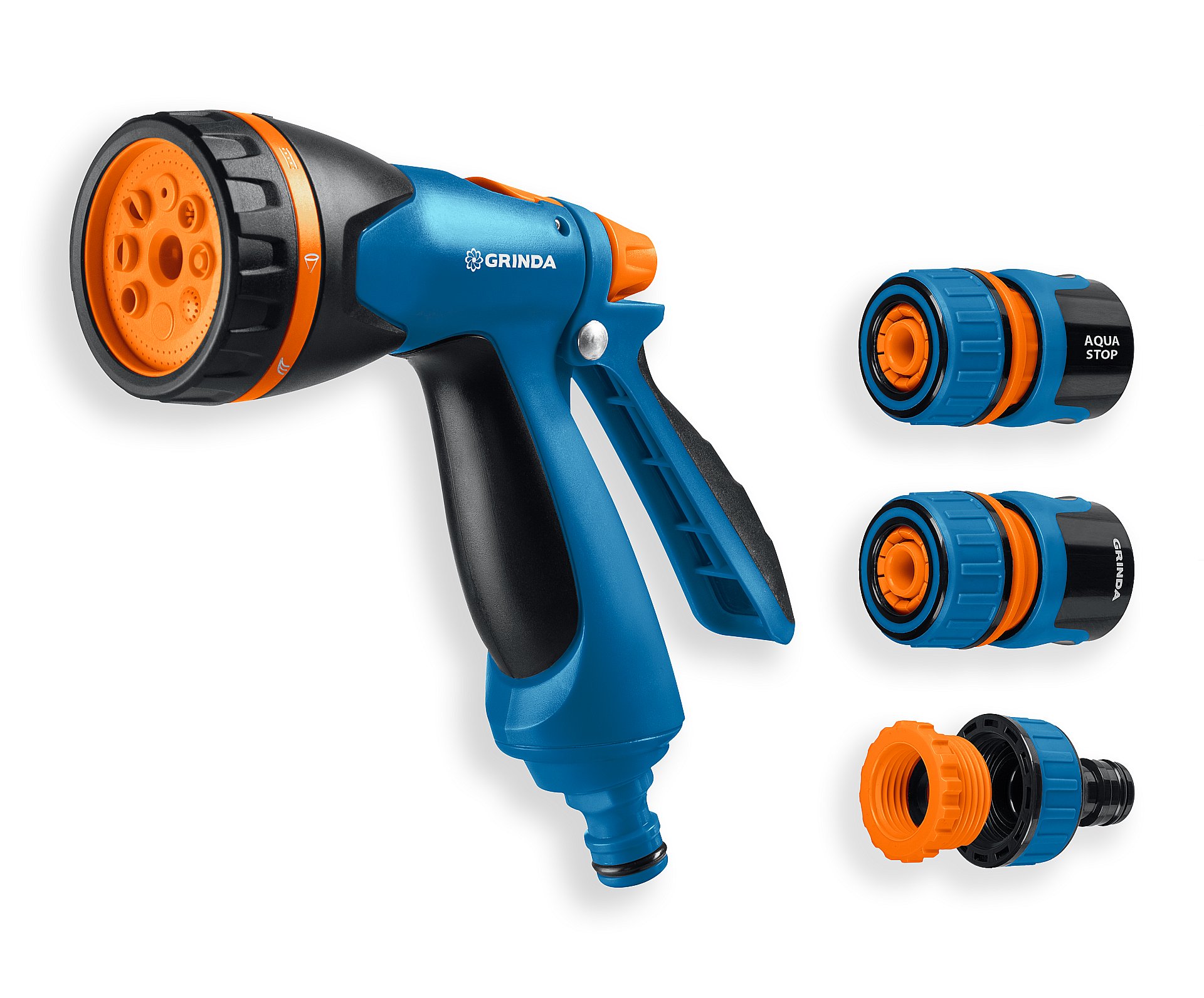 Набор поливочный, PROLine, B-812, питолет поливочный B-8, коннектор 1/2, конектор 1/2 с автостопом