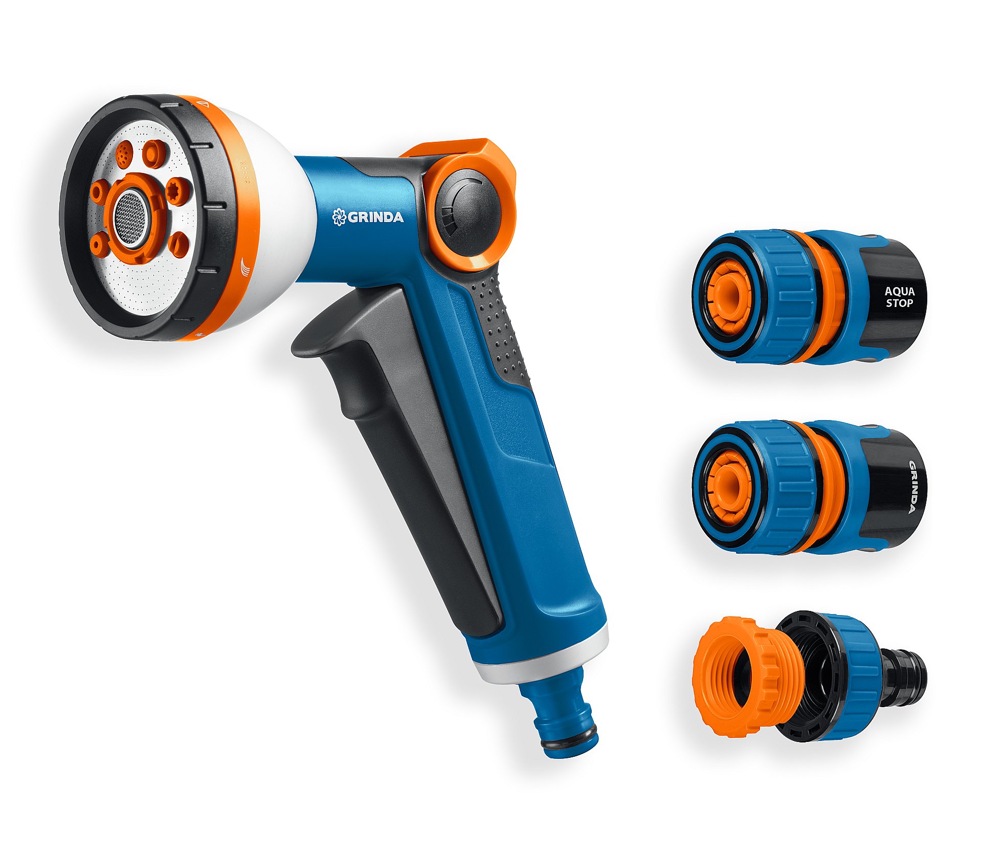 Набор поливочный, PROLine, Х-812, питолет поливочный X-8, коннектор 1/2, конектор 1/2 с автостопом