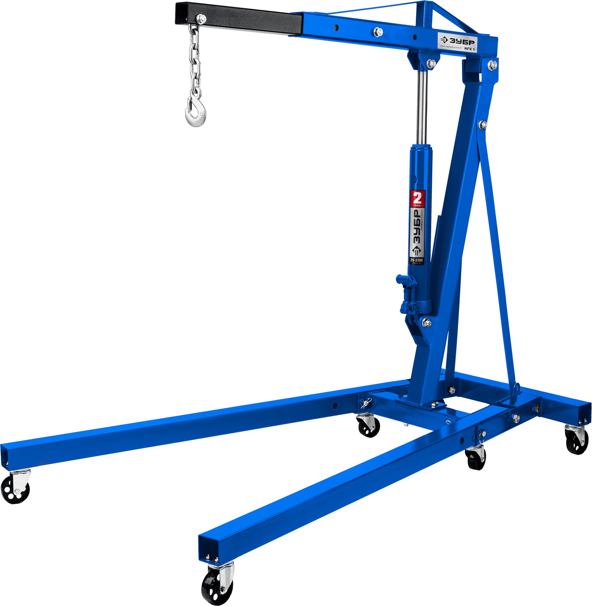 Кран складной гидравлический КГС-2, 2 т, 25 - 2200 мм, Профессионал