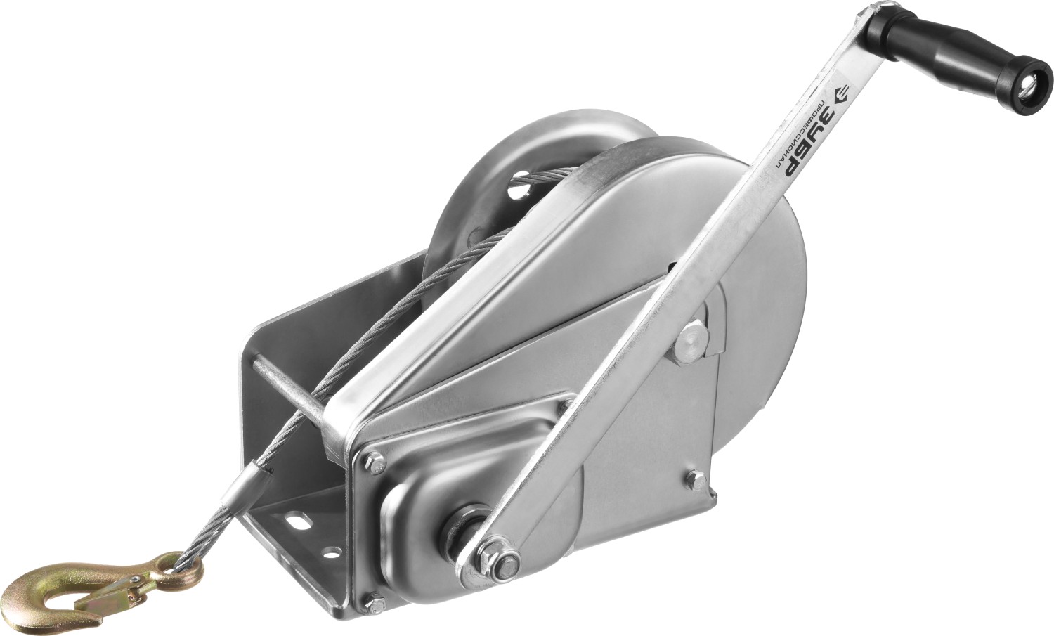 Лебедка ручная барабанная ''Профессионал'', подъемная, тросовая, 1.3т, 8м