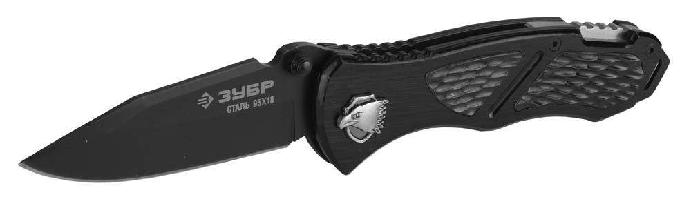 Нож ''ПРЕМИУМ'' МЕТЕОР складной, механизм ускоренного открытия, металлическая рукоятка, 200мм/лезвие 82мм