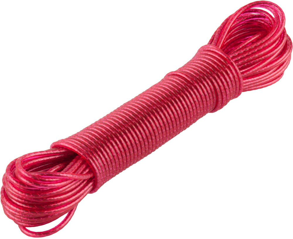 Шнур ''Мастер'' бельевой, стальная сердцевина, в пластиковой оплетке, 15м