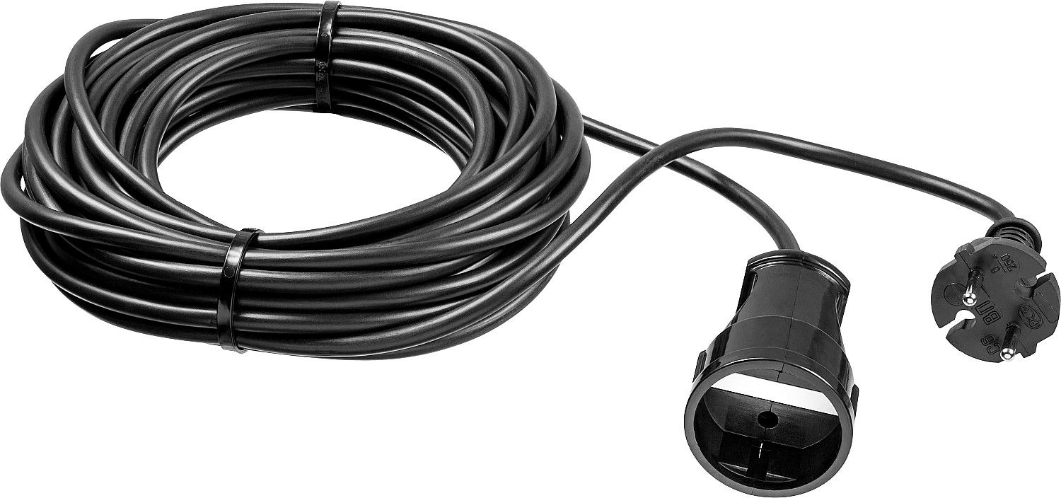 Удлинитель-шнур ПВС 207-Ш, 1 гнездо, ПВС 2х0,75 мм2, 10 м, 2200 Вт