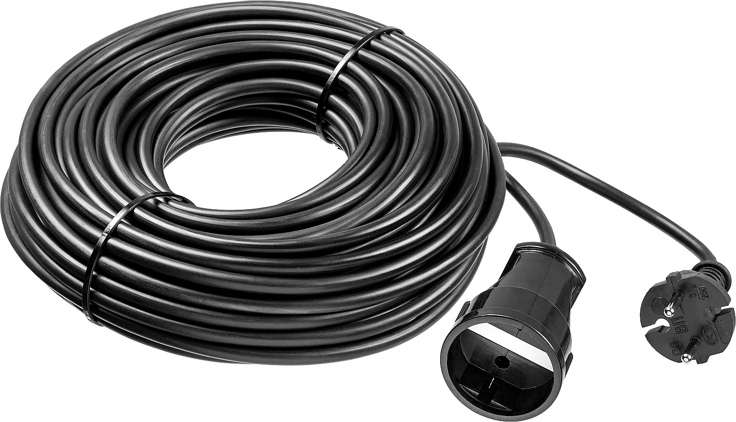Удлинитель-шнур силовой ПВС-207-Ш, ПВС, 2 x 0.75 мм2, 30 м, 2200 Вт