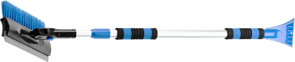 Щетка-сметка автомобильная ''ПРОФИ'' для снега, телескопическая, поворотная, со скребком и водосгоно