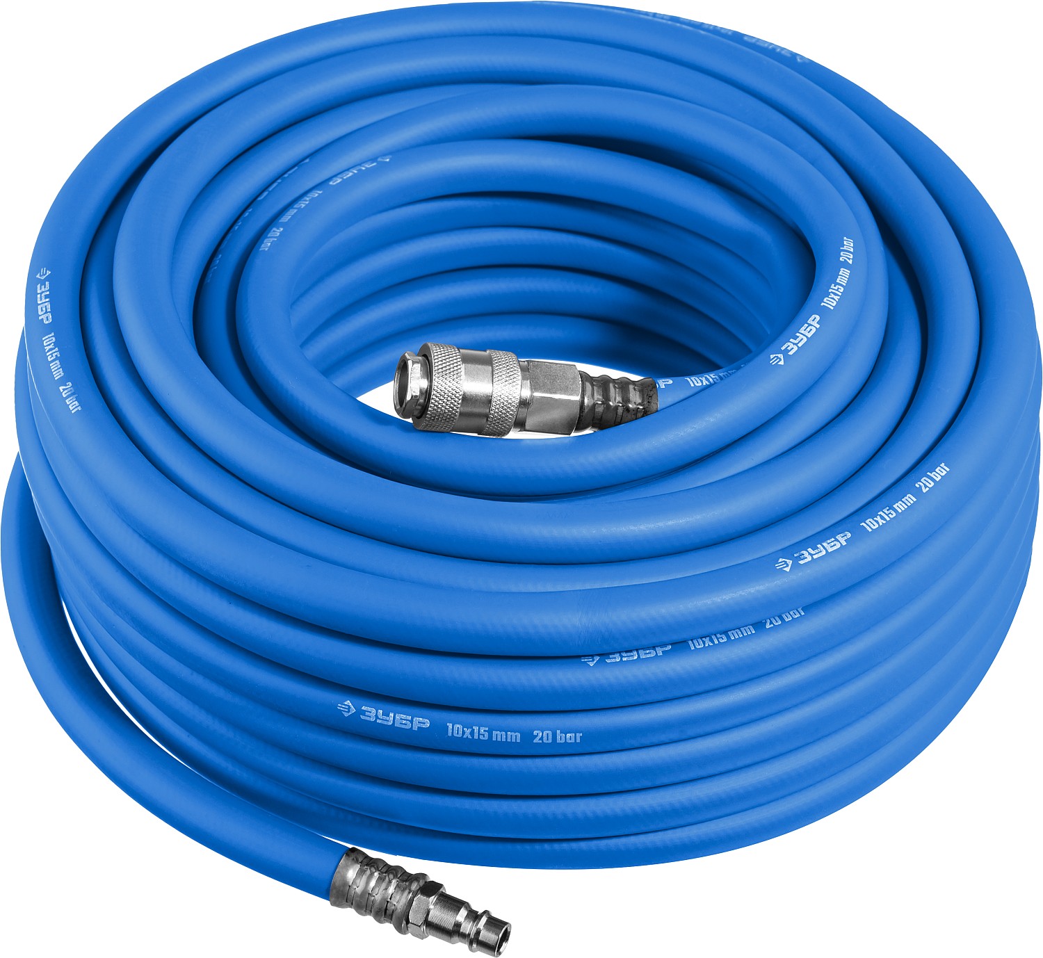 Шланг воздушный с фитингами рапид 15 м, 10х15 мм, 20 бар, Профессионал