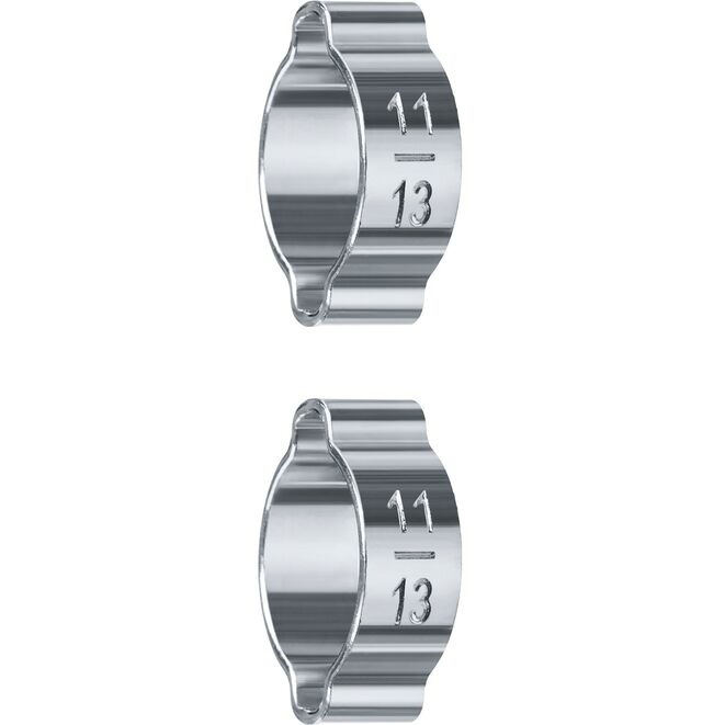 Хомут обжимной 11 - 13 мм, 2 шт, Профессионал