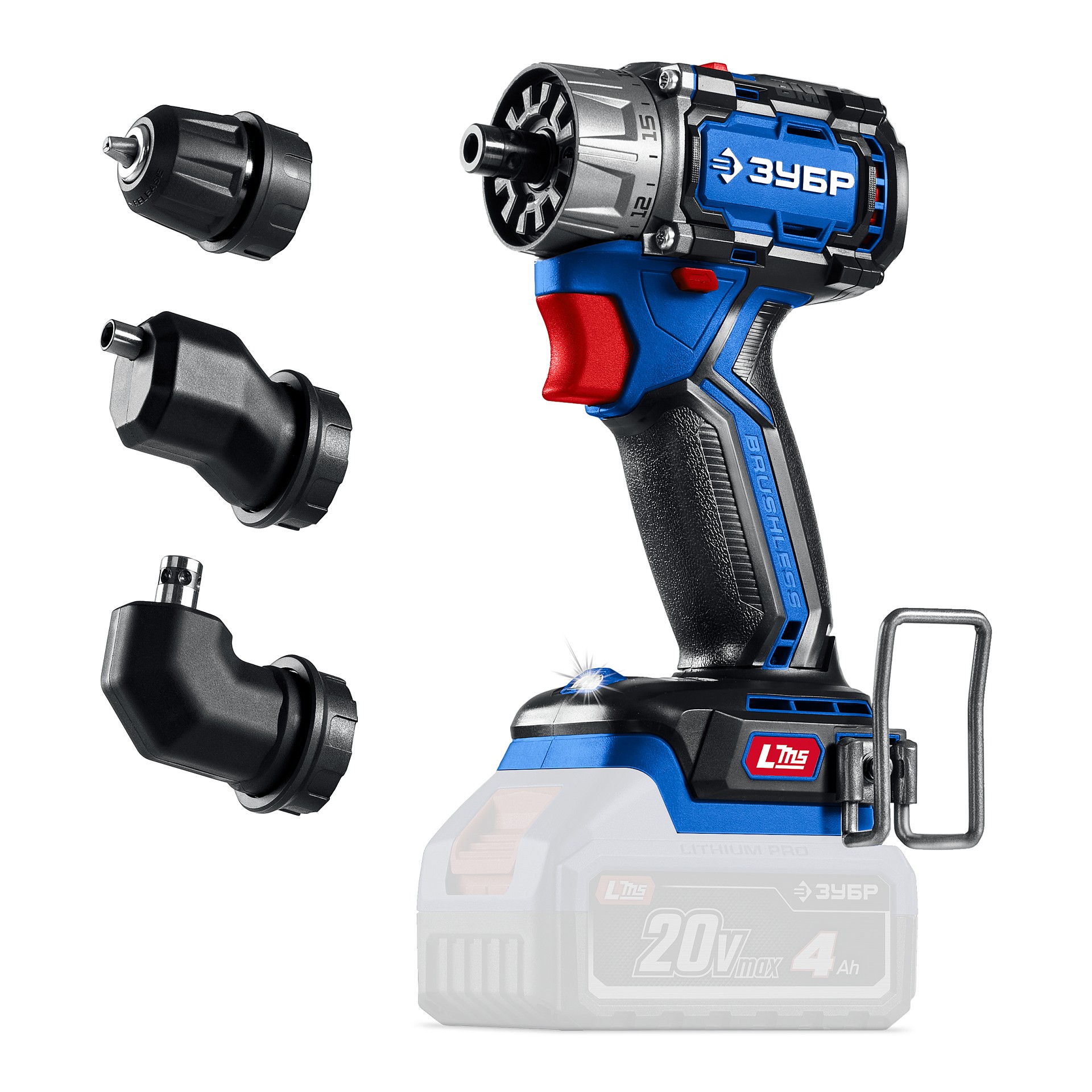 Дрель-шуруповерт, бесщеточная модульная КОМПАКТ Комби 1, 20 В, 50 Н·м, без АКБ LMS, ПРОФЕССИОНАЛ