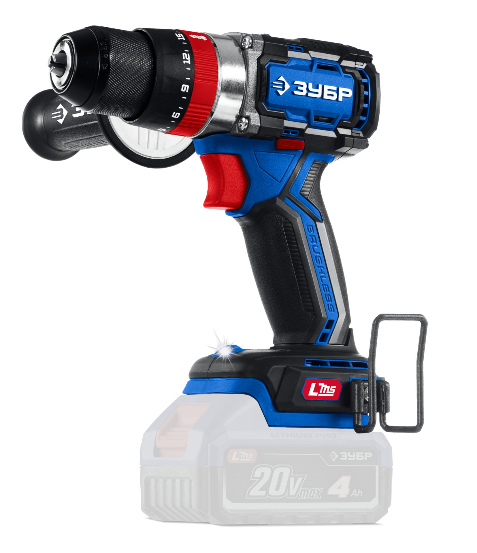 Дрель-шуруповерт бесщеточная, ударная 20 В, 70 Н·м, без АКБ LMS, ПРОФЕССИОНАЛ