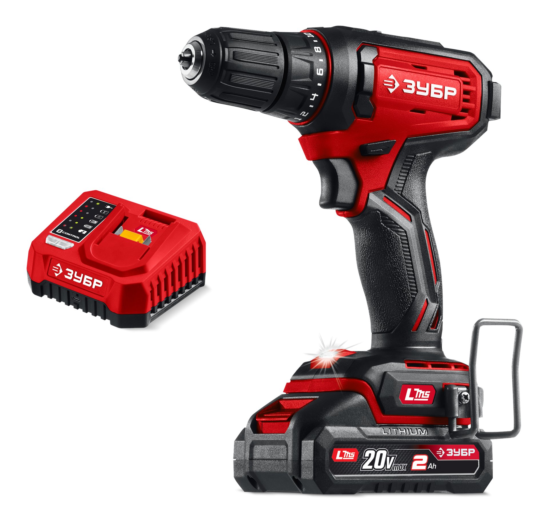 Дрель-шуруповерт 20 В, 40 Н·м, 1 АКБ LMS 2 А·ч