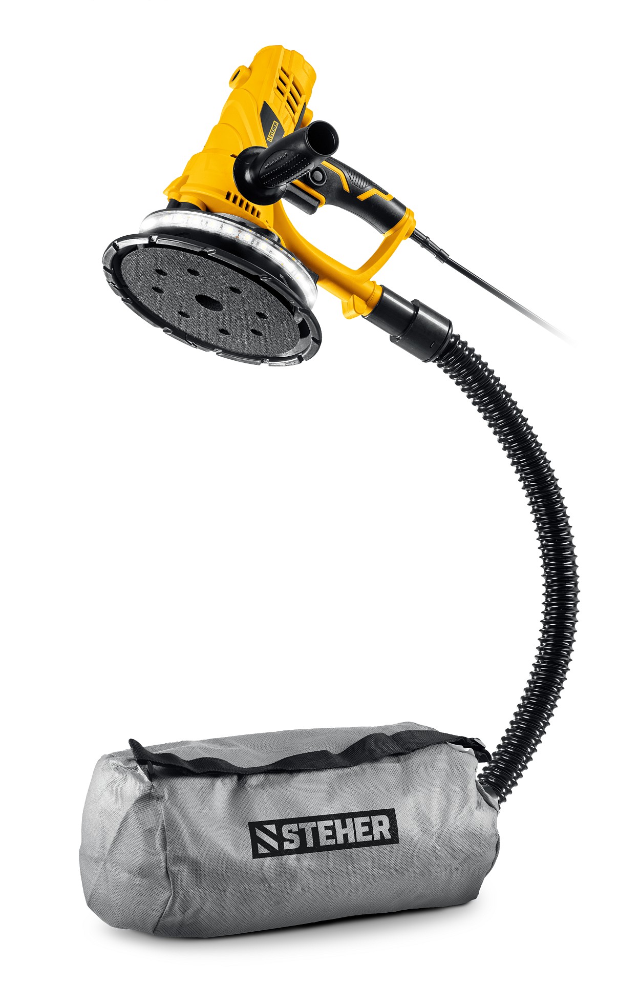 Машина шлифовальная для стен d180 мм, 900 Вт, подсветка