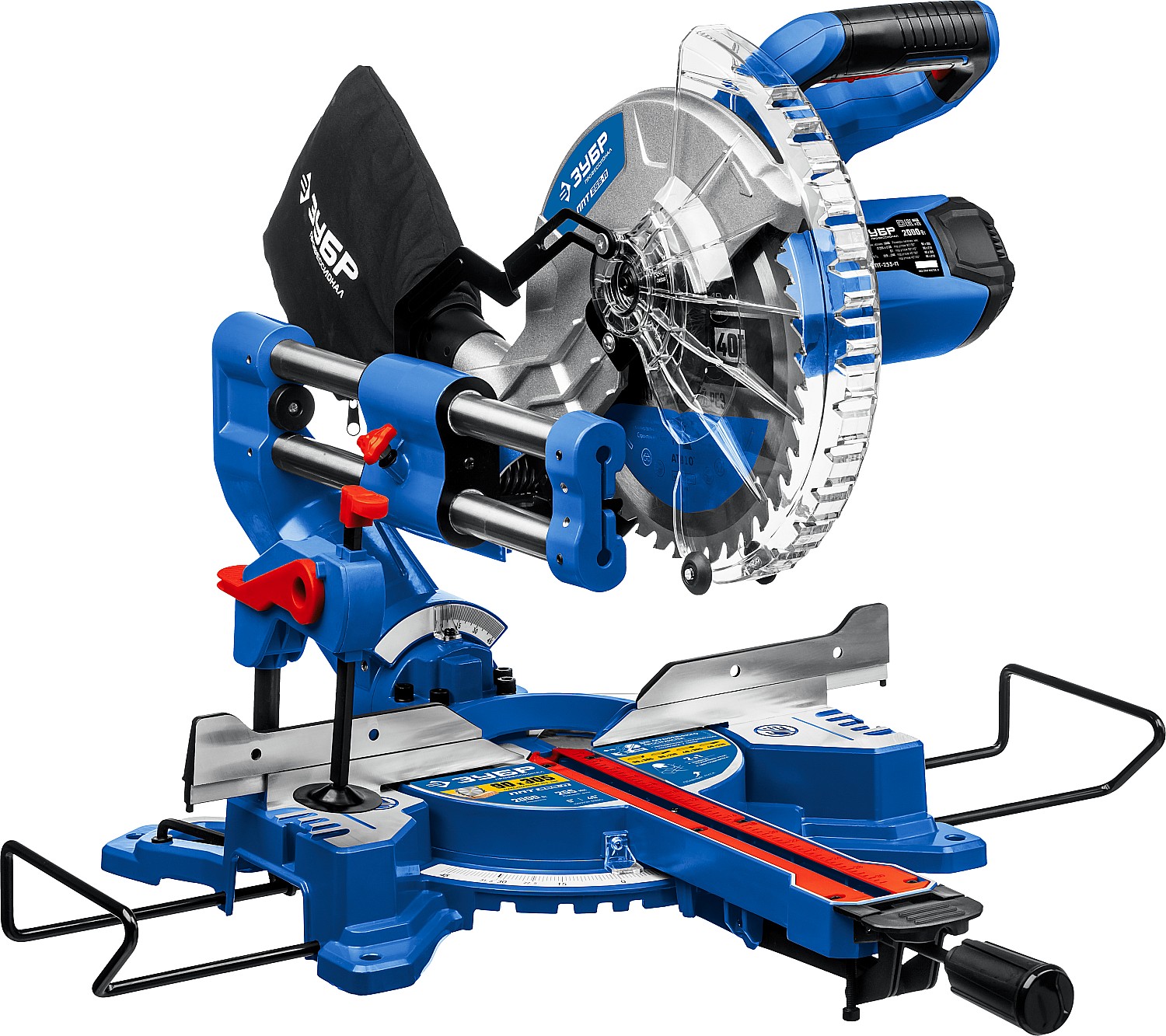 Пила торцовочная с протяжкой, d 255x30 мм, 2000 Вт, Профессионал