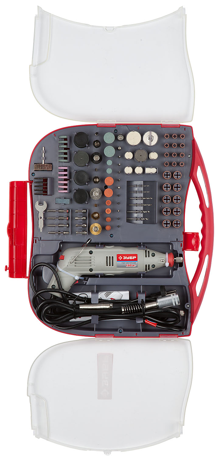 Гравер электрический с набором мини-насадок в кейсе, 219 предметов