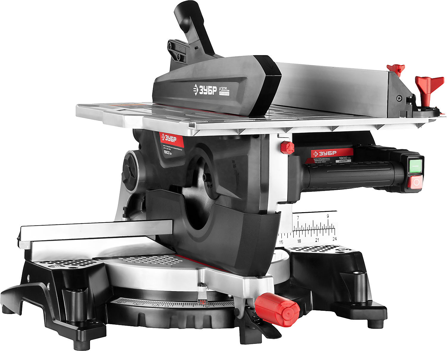 Пила торцовочная комбинированная, d 305x30 мм, 1900 Вт