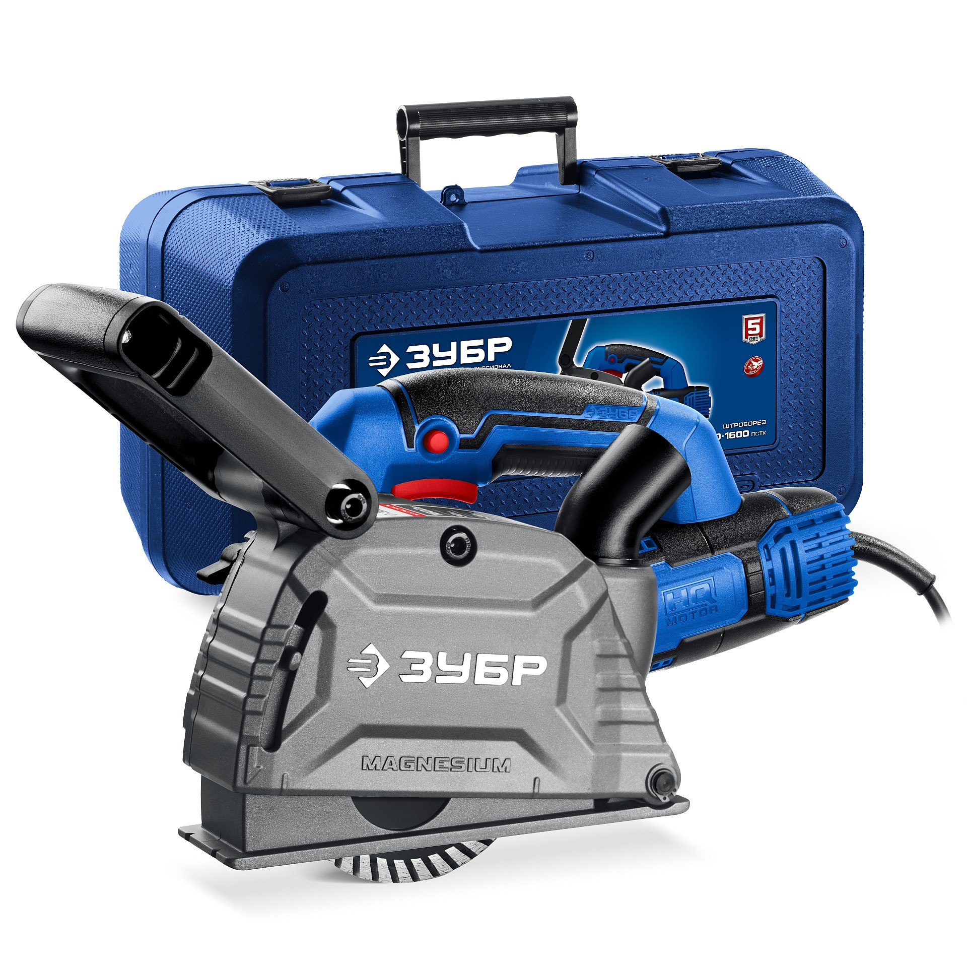 Штроборез, бороздодел, кейс, Профессионал, d 125 мм, 1600 Вт, 30 мм