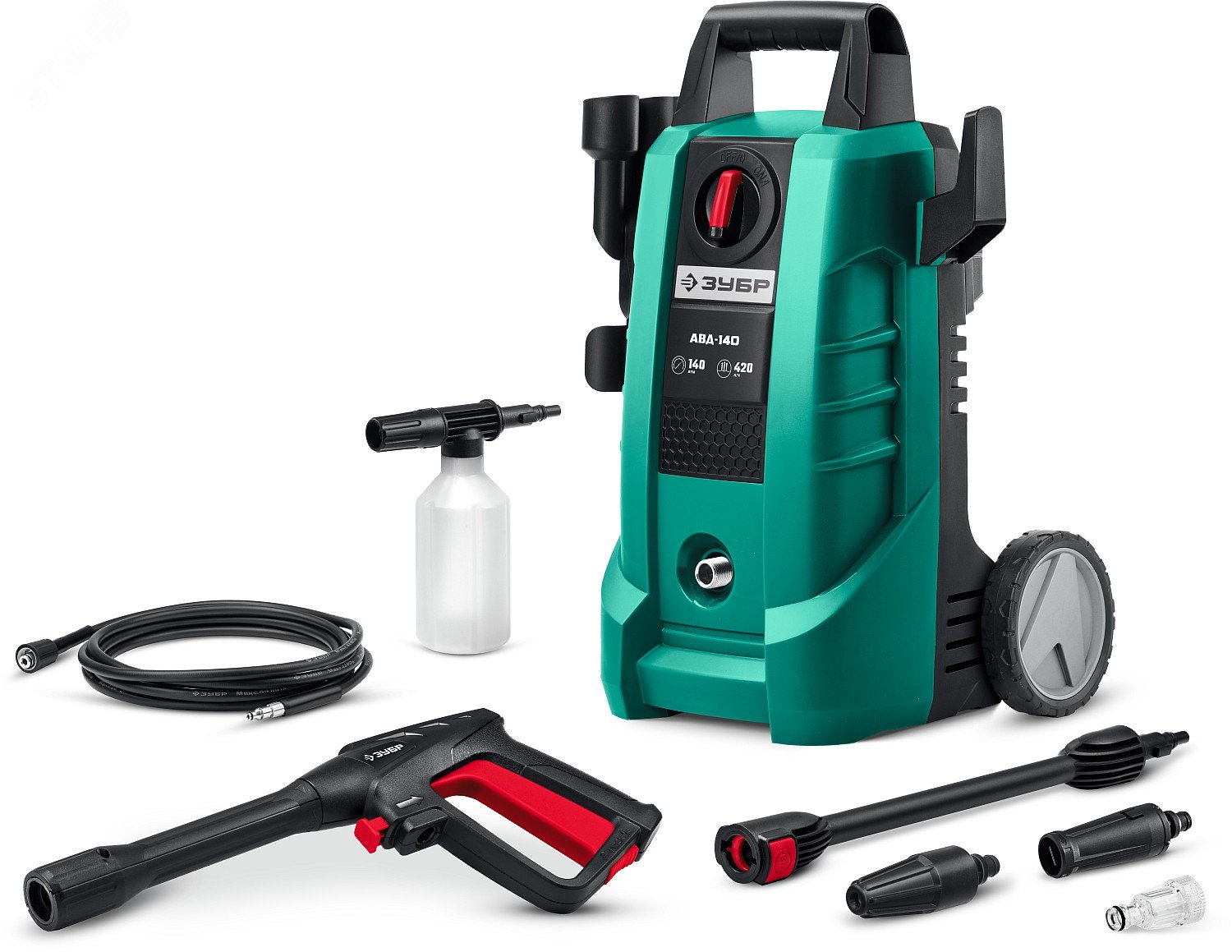 Изображение товара Мойка высокого давления 140 Атм 1700 Вт ЗУБР для автосервиса и дома
